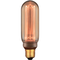 Dekorativní LED žárovka E27 T45L 4W 200lm 1800K Teplá bílá 320° DecoVintage Amber Pillar GOLDLUX (Polux)