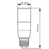 LED žárovka STICK E27 T38 9.5W = 68W 950lm 3000K Teplá bílá PHILIPS CorePro