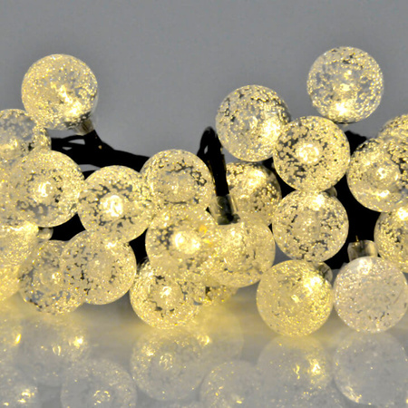 Zahrada SOLÁRNÍ GARLAND DEKORATIVNÍ Světelný řetěz 30 kuliček 2700K heat GOLDLUX (Polux)
