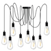8x E27 Závěsná stropní lampa, Pavouk ARANE LUMILED