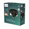 Stropní svítidlo LED STAR 3x 4,5W 2700K Stmívatelný reflektor Pohyblivé svítidlo černé PHILIPS