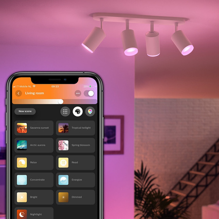 Lampa Philips HUE White and Color Ambiance Fugato 4x4,2W Bluetooth Zigbee