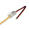 Konektor pro LED pásky COB Flexibilní jednostranný 2pin 8mm White Sanico Goldlux