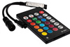 RGB IR ovladač LED pásku 24 TLAČÍTEK 72W 3x2A 12V DC MINI + DÁLK.