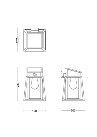 Zahradní nástěnná lampa Solární venkovní fasádní lampa LED 3,2 W 470 lm 2700 K IP44 se senzorem pohybu a soumraku černá Lysin Ultra Efficient Philips