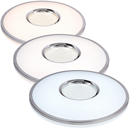 LED stropní svítidlo Leon 24W 1440lm 39cm GOLDLUX (Polux) + dálkový ovladač