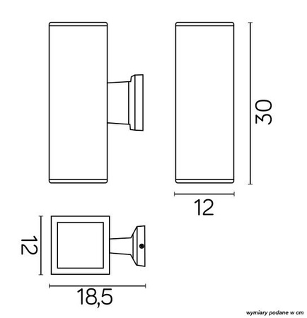 Venkovní zahradní fasádní svítidlo LED nástěnné svítidlo Adela 8001 AL E27 Su-Ma
