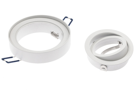 Halogenová svítidlo GU10, TUBA SPOT Nastavitelná Kulatá Bílá 20mm MIDI + LED GU10 6W 3000K LUMILED