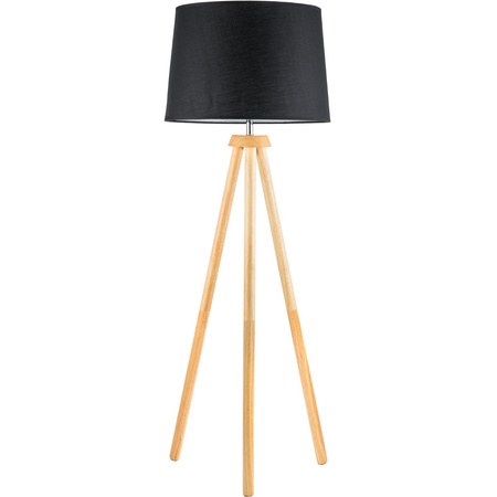 Stojací lampa E27, Nastavitelnou Výškou Černá CLARA LUMILED