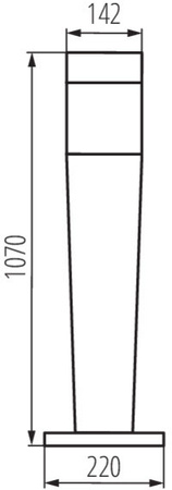 Venkovní stožáry LED E27 IP54 Ground Graphite INVO KANLUX