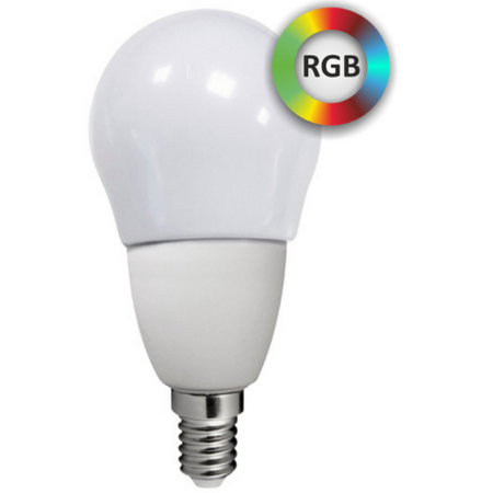 E14 G55 LED žárovka 4.5W 330lm 3000K Teplá bílá RGB 220° GOLDLUX (Polux)