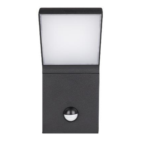 Venkovní zahradní nástěnná lampa LED 12W 4000K IP54 s pohybovým a soumrakovým senzorem