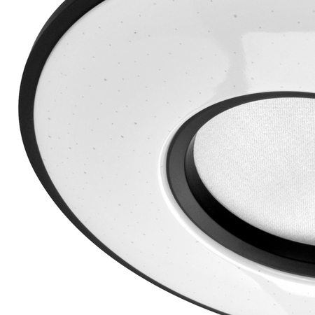 Plafond LED stropní svítidlo 18W 1850lm 4000K neutrální 120° bílá černá IP44 Detroit Sanico Goldlux