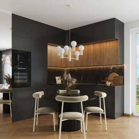 Lustr Závěsné svítidlo 6x G9 Hliníková béžová svatozář French Sky SL.1831 Sollux