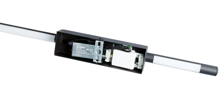 LED nástěnné svítidlo LUNA BLACK Metal 90cm moderní styl IP54