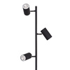 LED GU10 nastavitelná lampa na opěrku hlavy černá Evalo Kanlux
