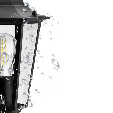 Zahradní stojací lampa LED sloup 229cm E27 Venkovní dekorativní lucerna