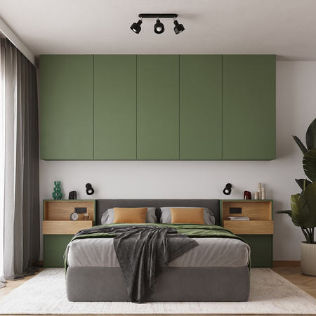 Nástěnné svítidlo ELBA E27 Reflector Movable Black Loft SOLLUX