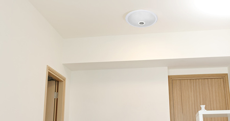 2x E27 Plafon LED Stropní svítidlo, snímač pohybu a soumraku DALLAS LUMILED