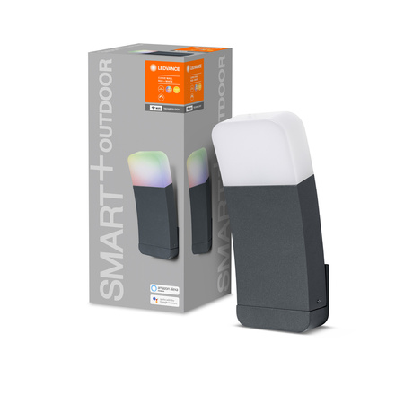 SMART LED nástěnné svítidlo 9W RGB+W Tmavě šedá SMART+ WiFi CURVE LEDVANCE