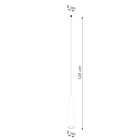 Závěsné svítidlo ELECTRA GU10 Black Concrete Loft SOLLUX