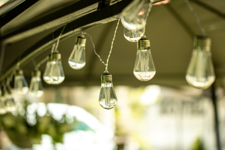 LED Solární řetěz, 20x LED Ozdobné Žárovky 5.69m Teplá bílá 3000K HELIC LUMILED