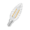 LED žárovka B35 E14 svíčka 1,8W = 25W 250lm 2700K teplá bílá 320° Filament Dimmable SUPERSTAR Osram