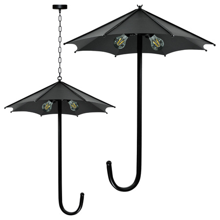 Stropní závěsné svítidlo Lustr 3xE27 UMBRELLA Black - GOLDLUX (Polux)