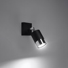 Nástěnné svítidlo LED NERO GU10 Movable Black Chrome SOLLUX