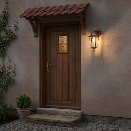 Zahradní nástěnná lampa lucerna E27, Patina BELLIS LUMILED