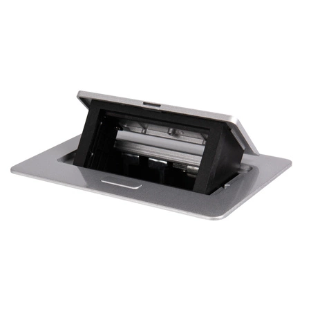 Podlahová skříňka obdélníková stříbrná Office+ Kanlux