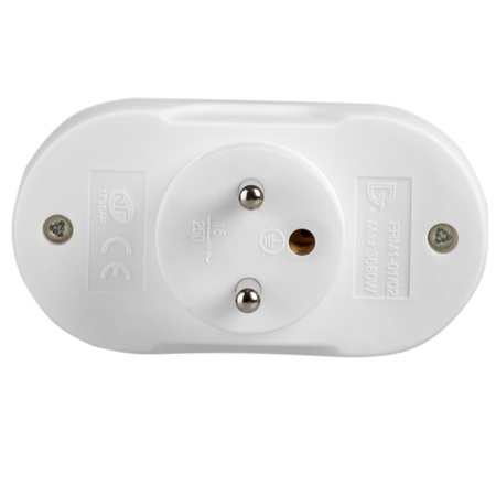 Rozdělovač elektrické sítě dvojitý 2x 2P+0 Zloděj 2 zásuvky s uzemněním VAYOX