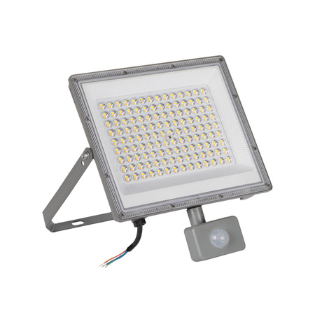 LED reflektor Halogenová žárovka 100W 10800lm CCT 90° IP44 PIR senzor Šedá ACETE Kanlux