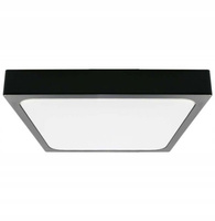 Stropní LED koupelnové panelové svítidlo 24W 2400lm 4000K IP44 30cm čtvercové černé