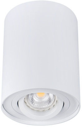 Stropní svítidlo Reflector LED Spot Tuba Halogen GU10 Adjustable Round White Bord Kanlux