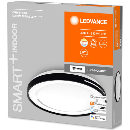 LED stropní svítidlo ORBIS LISA 30W 3300lm CCT 50cm SMART+ WIFI LEDVANCE