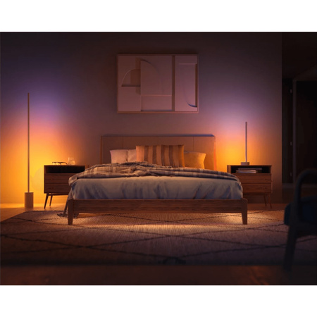 SIGNE GRADIENT LED dubová stojací lampa EU/UK 29W CCT RGB PHILIPS HUE Bluetooth Zigbee