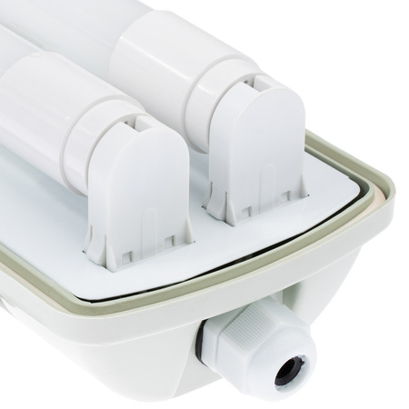 Hermetické Prachotěsné svítidlo 2x T8, G13 IP65 150cm + LED Trubice 25W 6500K LUMILED