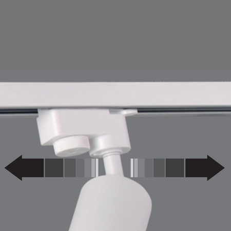 Sada přípojnic 1-fázová lišta + 6x reflektor GU10 bílý PARIS Sanico Goldlux