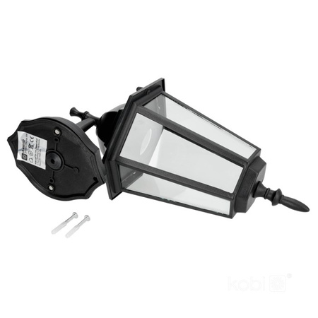 E27 IP54 Black KOBI LED venkovní zahradní nástěnná lampa
