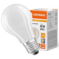 LED žárovka A60 E27 4,2W = 40W 470lm 2700K Teplá bílá FILAMENTNÍ STMÍVATELNÁ LEDVANCE