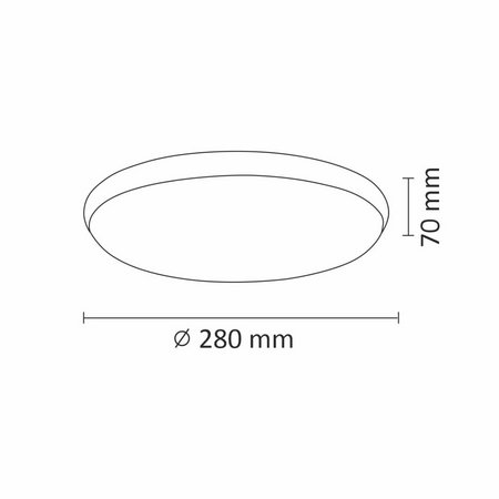 Stropní svítidlo ORBIT 30 LED stropní svítidlo 15W GOLDLUX (Polux) CHROME 1600lm 4000K