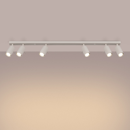 Bodové reflektorové stropní svítidlo Tuba 6x GU10 béžový kroužek Bittersweet Shimmer SL.1499 Sollux