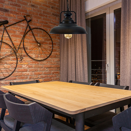 RETRO IL MIO ICELAND Závěsné stropní svítidlo 1xE27 černé - GOLDLUX (Polux)