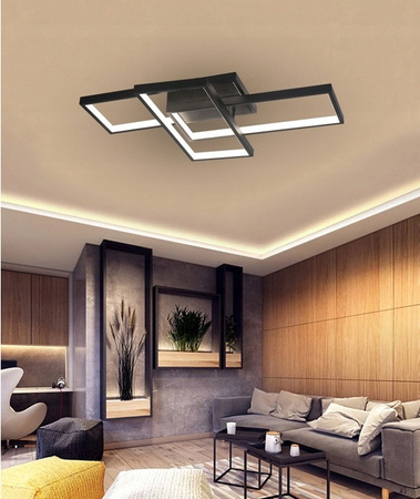 Stropní svítidlo LED 72W CCT GALAXIS ORION Black + dálkové ovládání Controller