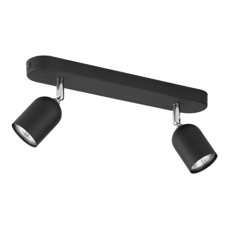 TOP BLACK Spot Černostříbrné klasické stropní svítidlo 2xGU10 4416 TK Lighting
