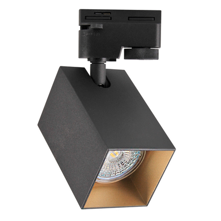 Sanico Goldlux 1-fázová kolejnicová sada + 3x GU10 Black Gold SQUARE reflektor Sanico Goldlux