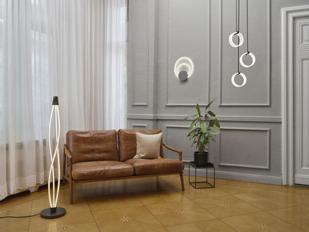 Dekorativní stojací lampa 22W 2400lm 3000K teplá stmívatelná dotyková šedá dekorace Ledvance