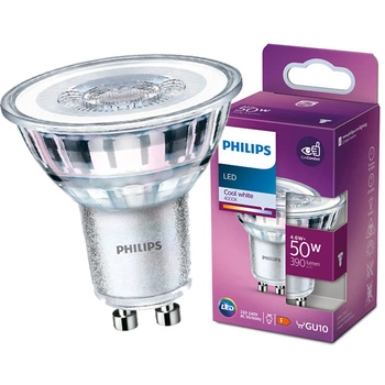 LED žárovka GU10 4.6W = 50W 390lm 4000K Neutrální bila 36° reflektor PHILIPS