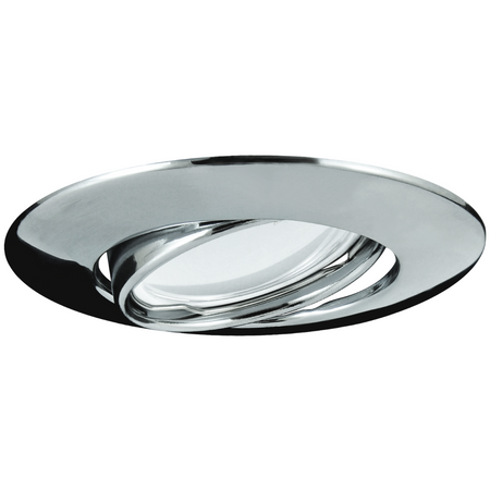 3x GOLDLUX (Polux) pohyblivá halogenová žárovka. kulatá. chrom + GU10 3.5W LED žárovka